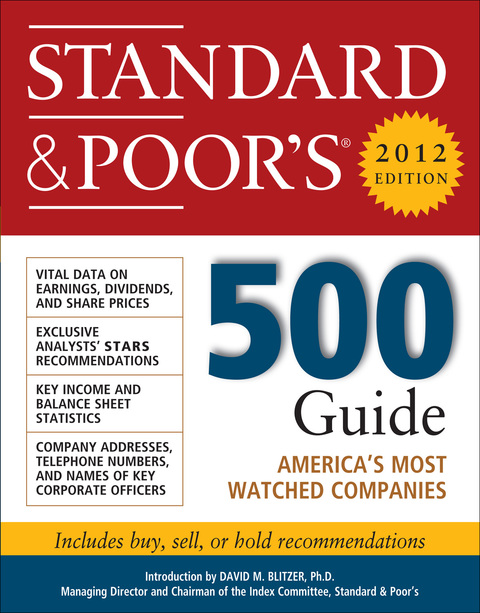Book Standard and Poor's 500 Guide, 2012 Edition free