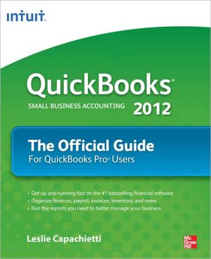 Book QuickBooks 2012 The Official Guide free