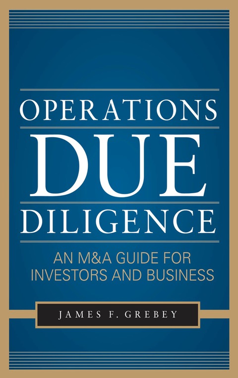 Book Operations Due Diligence: An M&A Guide for Investors and Business free