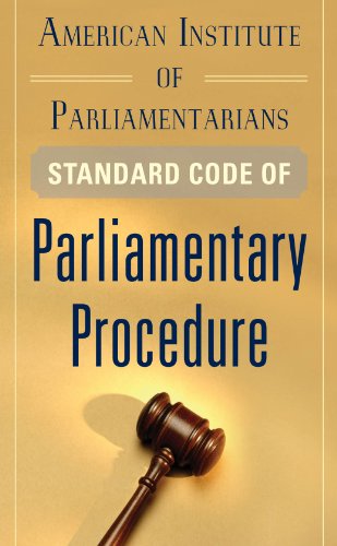 Book American Institute of Parliamentarians Standard Code of Parliamentary Procedure free