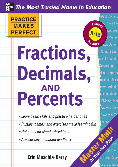 Book Practice Makes Perfect Fractions, Decimals, and Percents free