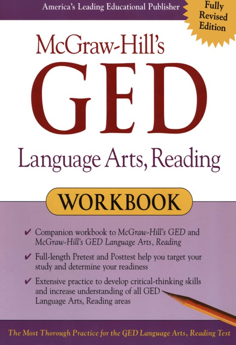 Book McGraw-Hill's GED Language Arts, Reading Workbook free