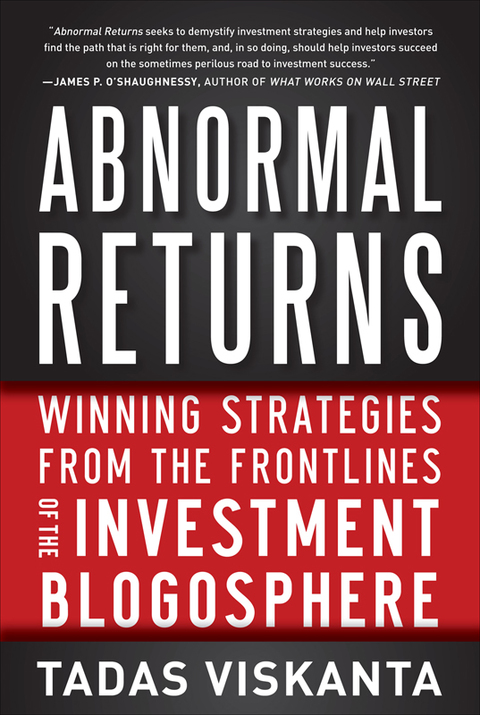 Book Abnormal Returns: Winning Strategies from the Frontlines of the Investment Blogosphere free