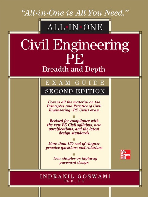 Book Civil Engineering All-In-One PE Exam Guide: Breadth and Depth, Second Edition free