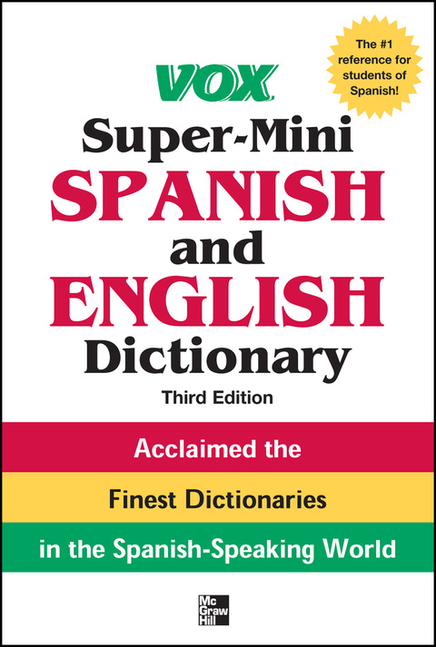 Book Vox Super-Mini Spanish and English Dictionary, 3rd Edition (Vox Dictionary) free