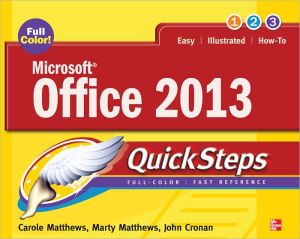 Book Microsoft® Office 2013 QuickSteps free