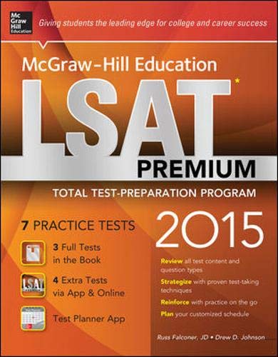 Book McGraw-Hill Education LSAT Premium 2015: Strategies + 7 Practice Tests + 12 Videos + 2 Apps free