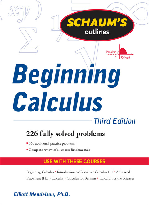Book Schaum's Outline of Beginning Calculus, Third Edition (Schaum's Outlines) free