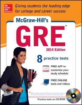 Book McGraw-Hill's GRE with CD-ROM, 2014 Edition: Strategies + 8 Practice Tests + Test Planner App free