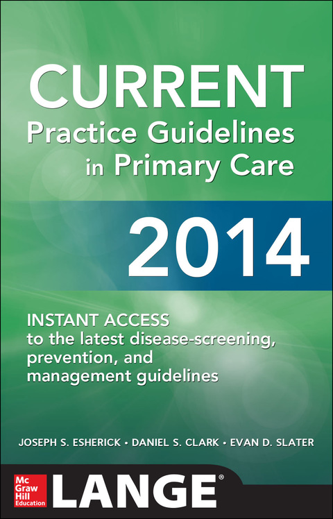 Book CURRENT Practice Guidelines in Primary Care 2014 free