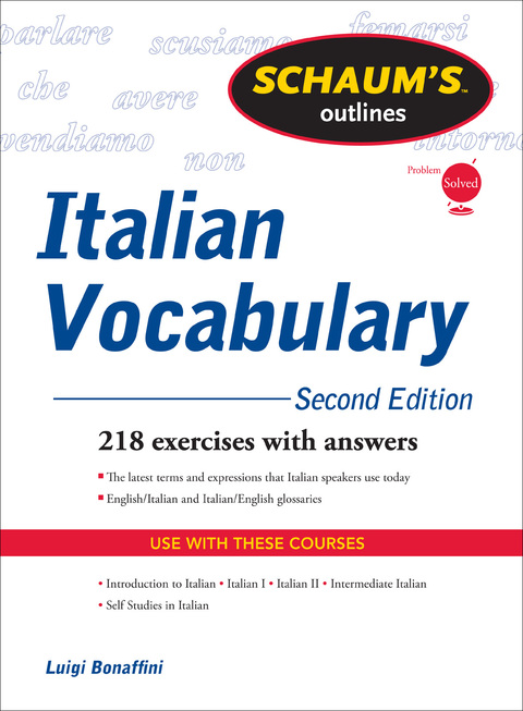 Book Schaum's Outline of Italian Vocabulary, Second Edition (Schaum's Outlines) (Italian Edition) free