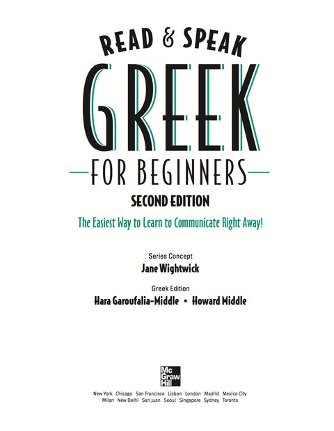 Book Read and Speak Greek for Beginners, 2nd Edition (Read & Speak for Beginners) free