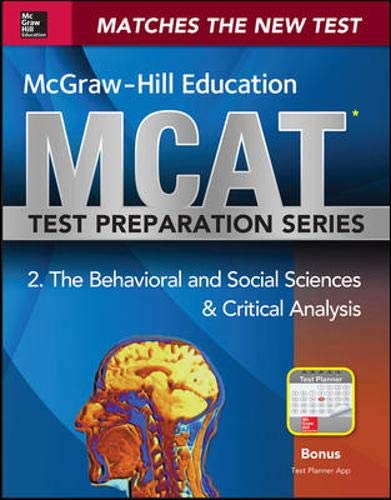 Book McGraw-Hill Education MCAT Behavioral and Social Sciences & Critical Analysis 2015, Cross-Platform Edition: Psychology, Sociology, and Critical Analysis Review free