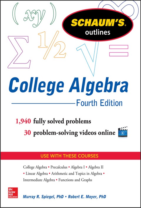 Book Schaum's Outline of College Algebra, Fourth Edition (Schaum's Outlines) free