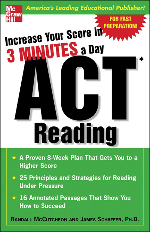Book Increase Your Score In 3 Minutes A Day: ACT Reading free