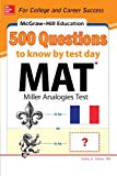 Book McGraw-Hill Education 500 MAT Questions to Know by Test Day (McGraw-Hill's 500 Questions) free