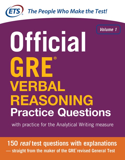 Book Official GRE Verbal Reasoning Practice Questions free