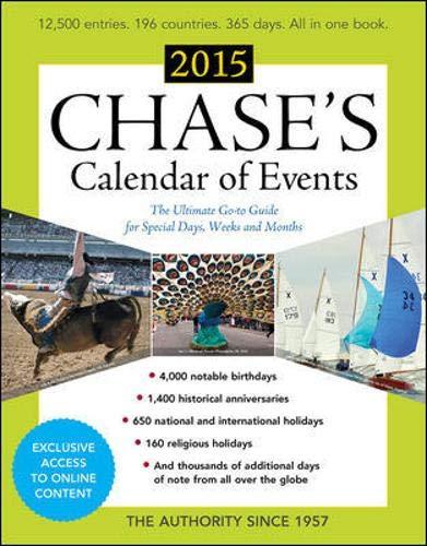 Book Chase's Calendar of Events 2015 free