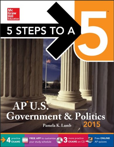 Book 5 Steps to a 5 AP US Government and Politics with CD-ROM, 2015 Edition (5 Steps to a 5 on the Advanced Placement Examinations Series) free