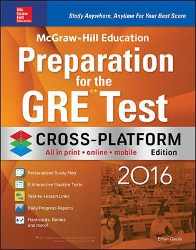 Book McGraw-Hill Education Preparation for the GRE Test 2016, Cross-Platform Edition free