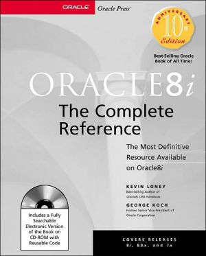 Book Oracle8i: The Complete Reference (Book/CD-ROM Package) free