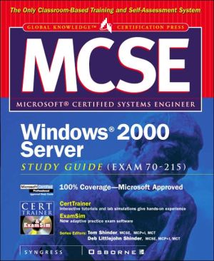 Book MCSE Windows 2000 Server Study Guide (EXAM 70-215) (Book/CD-ROM) free