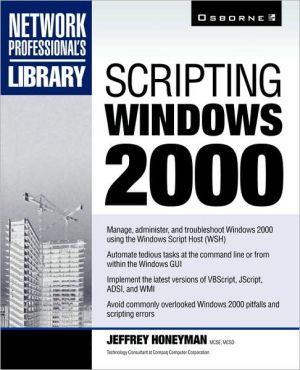 Book Scripting Windows 2000 (Network Professional's Library) free