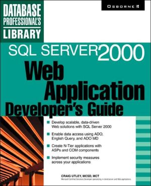 Book SQL Server 2000 Web Application Developer's Guide free