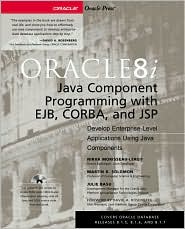 Book Oracle8i Java Component Programming With EJB, CORBA AND JSP free
