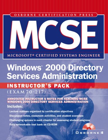 Book Mcse Windows 2000 Directory Services Administration Instructor's Pack free
