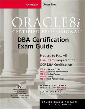 Book Oracle8i Certified Professional DBA Certification Exam Guide free