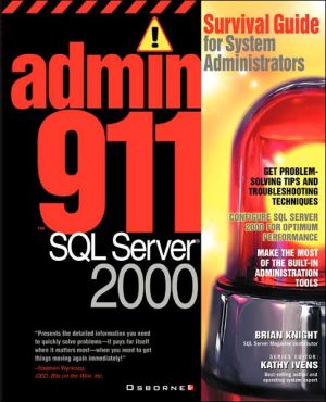 Book Admin911: SQL Server 2000 free