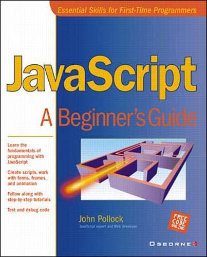 Book JavaScript: A Beginner's Guide free