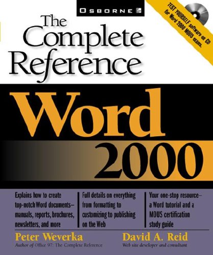 Book Word 2000: The Complete Reference free