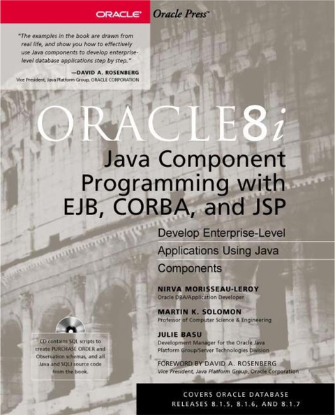 Book Oracle8i Java Component Programming With EJB, CORBA AND JSP (Oracle Press) free