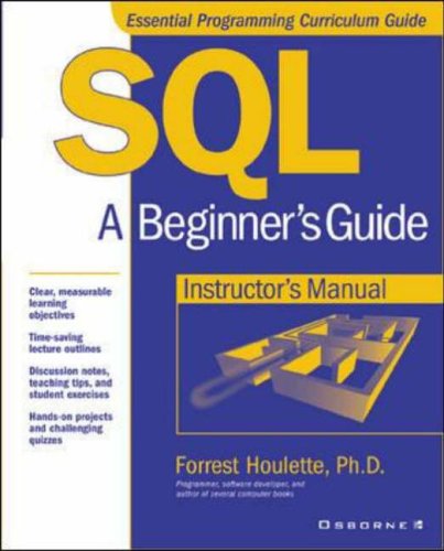 Book Instructor's Manual: Im Sql Beg Gde Instructors Man free