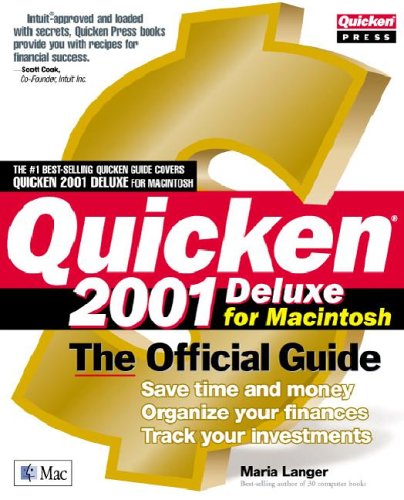Book Quicken(r) 2001 Deluxe For Macintosh: The Official Guide (Quicken Press) free