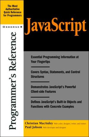 Book JavaScript Programmer's Reference free
