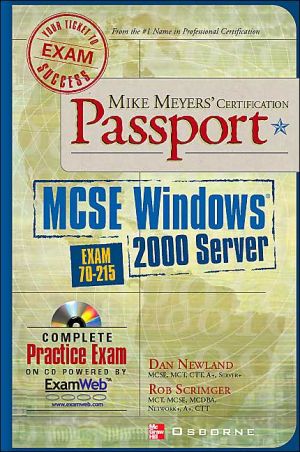 Book Mike Meyers' MCSE Windows (R) 2000 Server Certification Passport (Exam 70-215) free