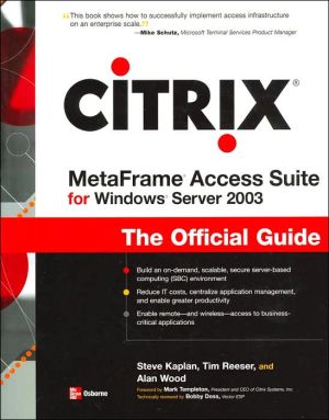 Book Citrix Metaframe Access Suite for Windows Server 2003 free
