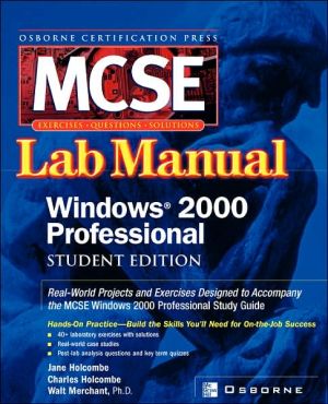 Book Certification Press MCSE Windows(R) 2000 Professional Lab Manual, Student Edition free