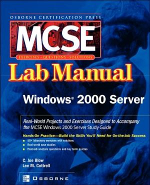 Book MCSE Windows 2000 Server Lab Manual free