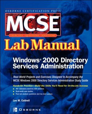 Book Mcse Windows 2000 Directory Services Administration Lab Manual free