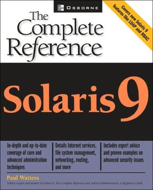 Book Solaris 9: The Complete Reference free