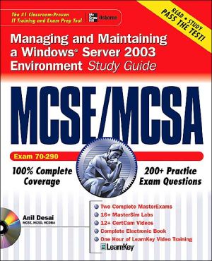 Book MCSE/MCSA Windows Server 2003 Environment Study Guide (Exam 70-290) free