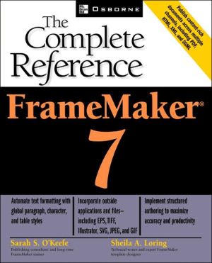 Book FrameMaker(R) 7: The Complete Reference free