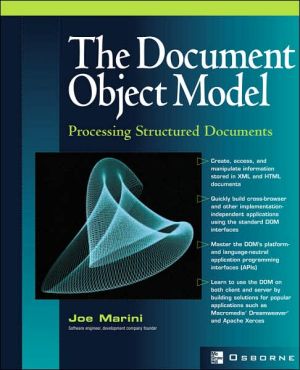 Book Document Object Model : Processing Structured Documents free