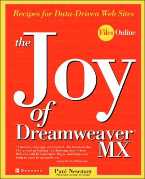 Book The Joy of Dreamweaver MX: Recipes for Data-Driven Web Sites free
