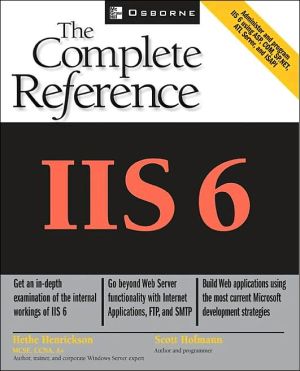 Book IIS 6: The Complete Reference free