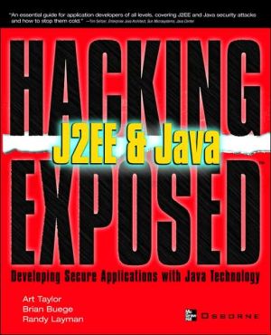 Book J2EE & Java: Developing Secure Web Applications with Java Technology (Hacking Exposed) free